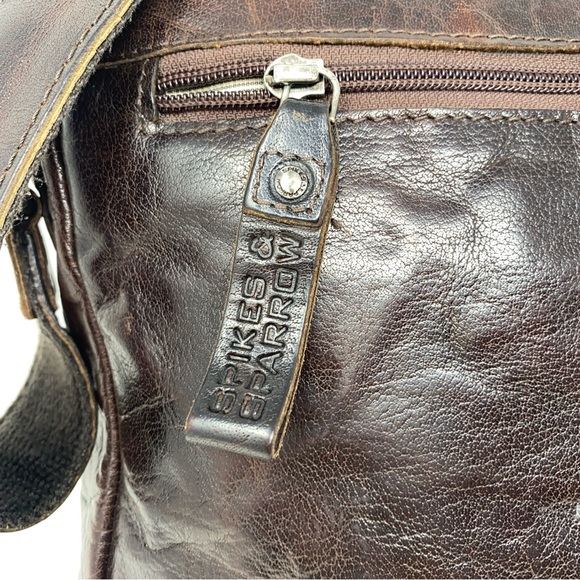 Jack George’s Spikes & Sparrow Brown Leather North/South Messenger Bag in EUC. - Picture 7 of 16